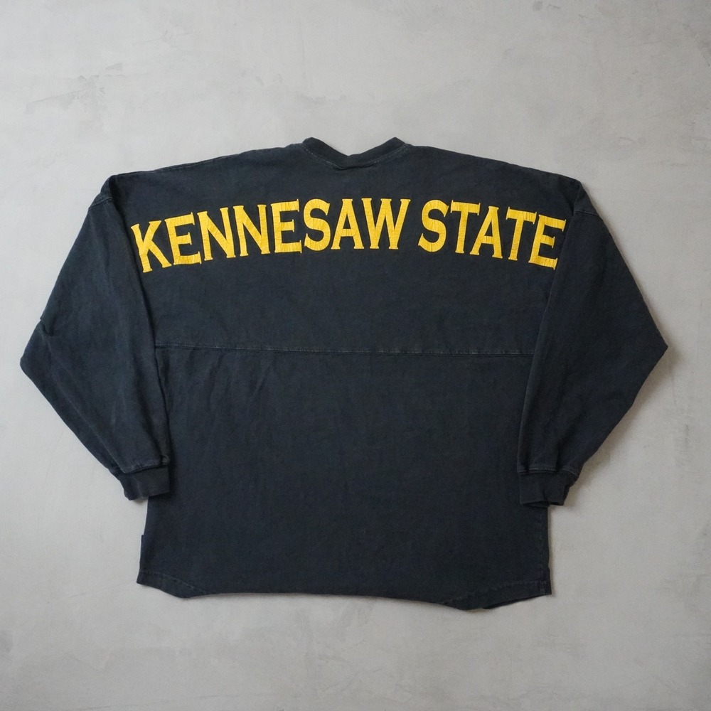 Vintage Kennesaw State Shirt Medium Black Long Sleeve Oversized Tee